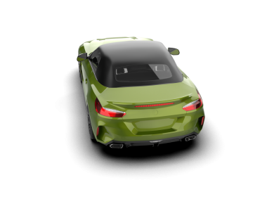 Modern araba beyazda izole edilmiş. 3d illüstrasyon