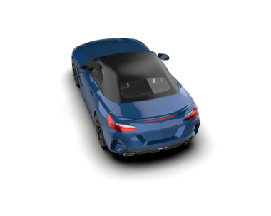 modern araba siyah arkaplanda izole edildi. 3 boyutlu görüntüleme