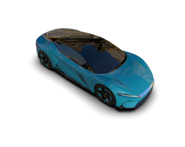 Siyah arka planda modern araba.