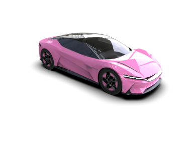 3 boyutlu bir araba.