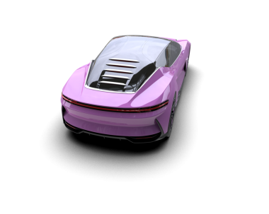 Modern araba beyaz bir arabada izole edilmiş.