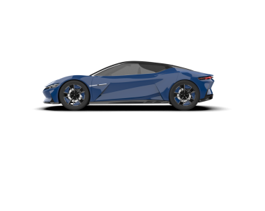 beyaz arka planda modern spor araba 3 boyutlu görüntüleme