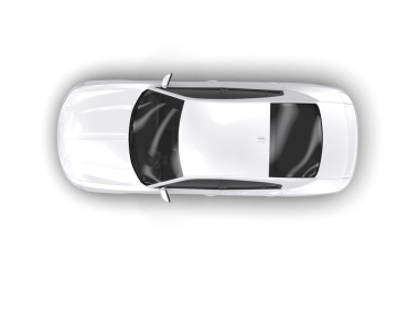 Araç yan görünümü beyaz arkaplanda izole edildi