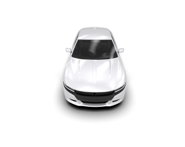 Modern araba. Beyaz arkaplanda 3 boyutlu görüntüleme izole edildi