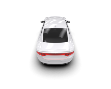 Modern araba arka planda izole edilmiş. 3d illüstrasyon