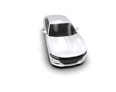 Modern araba beyaz arka planda izole edilmiş. 3d illüstrasyon