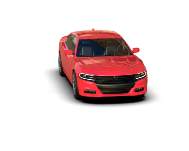 kırmızı modern spor araba - 3D