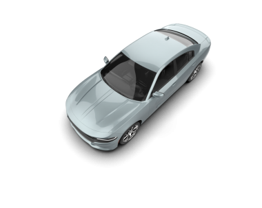 Beyaz arka planda modern elektrikli araba. 3d illüstrasyon