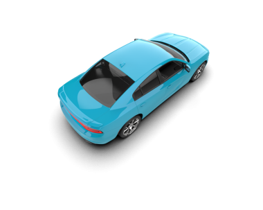 Beyaz arka planda modern bir araba. 3 Boyutlu Hazırlama