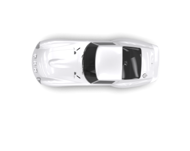 Siyah arka planda modern bir araba. 3d oluşturma