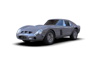 Siyah renkte izole edilmiş klasik spor araba..