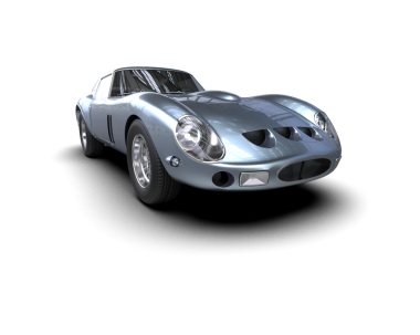 Eski model araba. 3d illüstrasyon 3d canlandırma