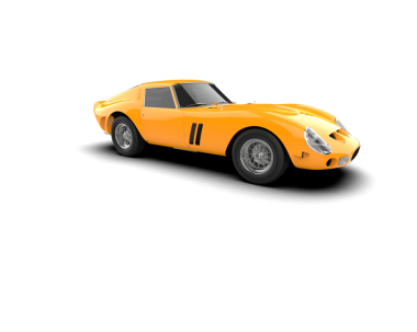 turuncu spor araba izole edildi