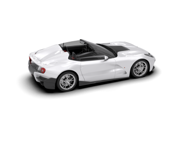 Beyaz arka planda modern bir araba. 3d oluşturma