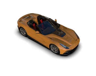 modern araba siyah arka planda izole edilmiş. 3d illüstrasyon