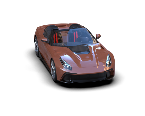 Beyaz arka planda modern bir araba. 3d illüstrasyon