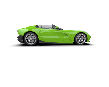 modern spor araba beyaz arka planda izole