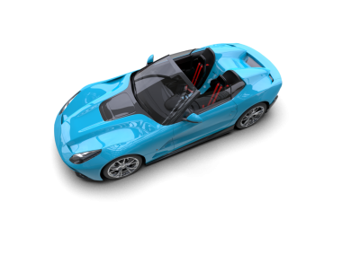 Siyah arka planda bir araba. 3 boyutlu illüstrasyon. yüksek kaliteli resimleme