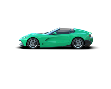 beyaz arkaplanda modern araba