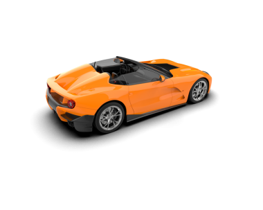 Modern spor araba beyaz arka planda izole edildi.