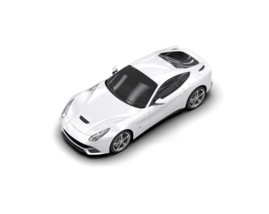 Modern araba arka planda izole edilmiş. 3D görüntüleme - illüstrasyon