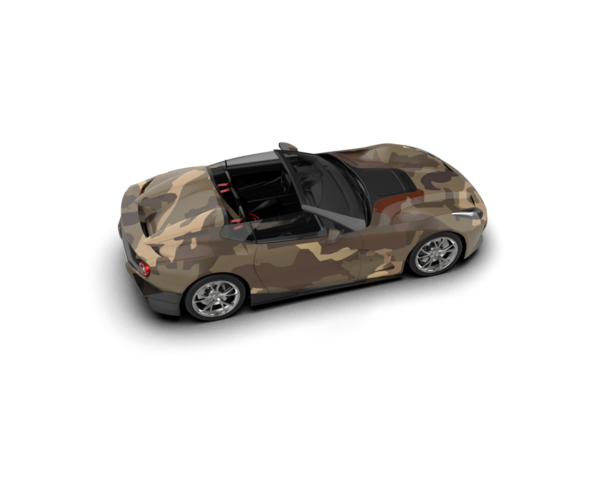 Beyaz arka planda modern bir araba. 3d oluşturma