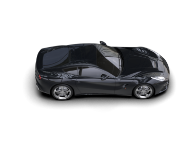 modern araba siyah üzerine