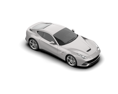 beyaz arka planda modern araba