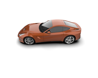 Modern araba beyaz arka planda izole edilmiş. 3d oluşturma