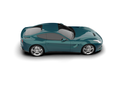 Modern araba beyaz arka planda izole edilmiş. 3 Boyutlu Hazırlama