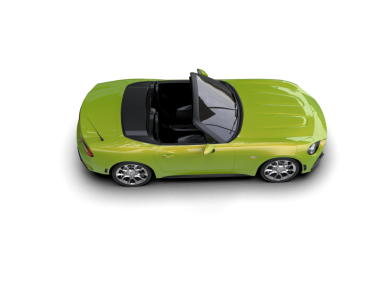 yeşil elektrikli araba beyaz arka planda izole edilmiş 3 boyutlu görüntüleme