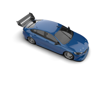 beyaz arkaplanda modern araba