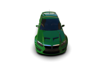 araba oyuncağı beyaz arkaplanda izole edildi