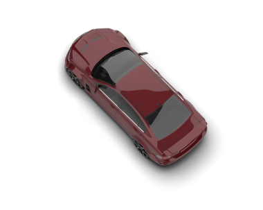 Siyah arka planda 3 boyutlu araba.