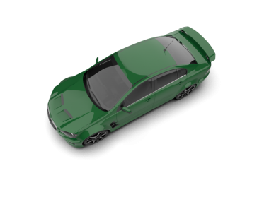 beyaz arkaplanda izole edilmiş araba 3 d illüstrasyon