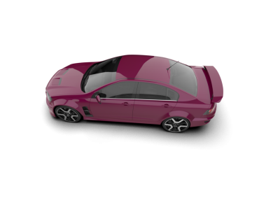 Gerçekçi bir araba. 3 boyutlu illüstrasyon. 3d oluşturma