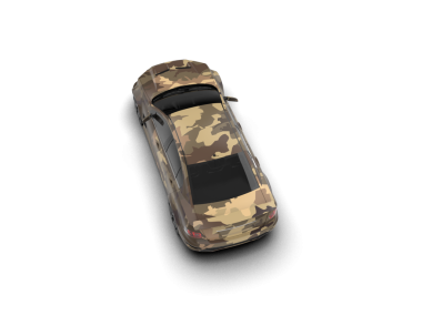 Beyaz arka planda bir araba. 3d illüstrasyon.