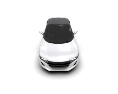 Siyah arka planda beyaz modern araba