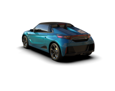 Gri arka planda modern lüks bir araba. 3 Boyutlu Hazırlama.