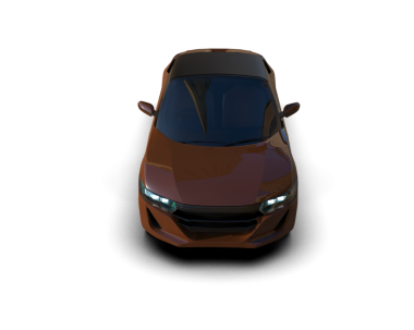 Stüdyo arka planında izole edilmiş 3 boyutlu bir SUV konsepti