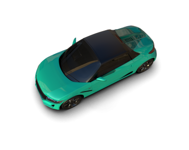 Siyah arka planda modern araba 3 boyutlu görüntüleme -