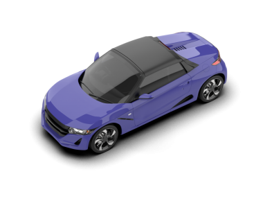 Arka planda izole edilmiş gerçekçi bir SUV aracı. 3D görüntüleme - illüstrasyon.