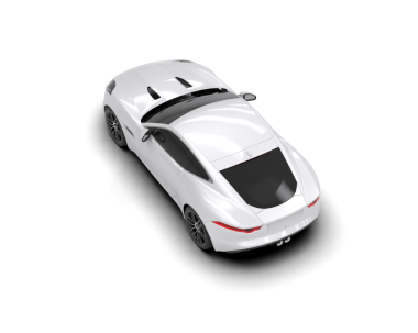 modern araba beyaz arkaplanda izole edildi