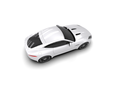 Modern araba. Beyaz arkaplanda izole edilmiş 3 d illüstrasyon