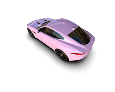 Siyah arka planda modern spor araba 3 boyutlu görüntüleme