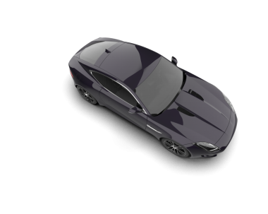 beyaz arka plan üzerinde izole modern siyah araba