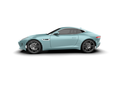 Modern lüks spor araba beyaz üzerine