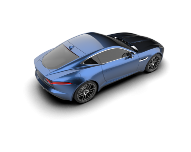 Modern araba beyaz arka planda izole edilmiş ve gölgesi var. 3d illüstrasyon