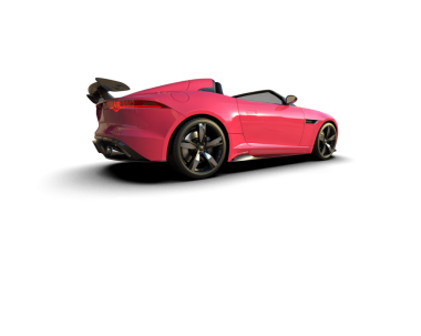 lüks araba beyaz zemin üzerine