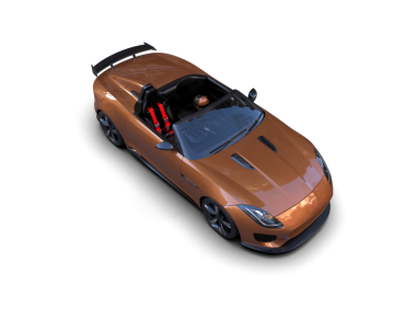 Siyah arka planda modern araba